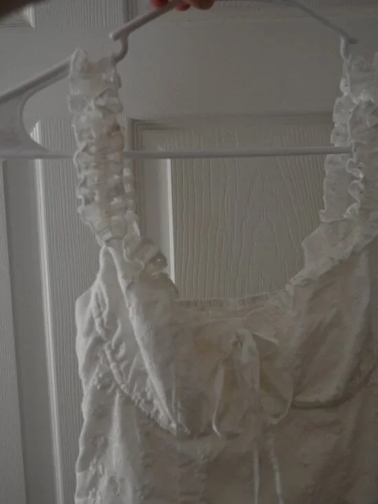 White Ruffle Dress - Picture 10 of 10